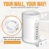 Bangcheer Wall Mount for TP-Link Deco BE75/BE85/BE95/BE17000/BE22000/BE33000 Whole Home Mesh WiFi 7, Upgrade Stable Saving Space Aluminum Alloy Wall Hanging Bracket Holder (2Pack,White) view 4