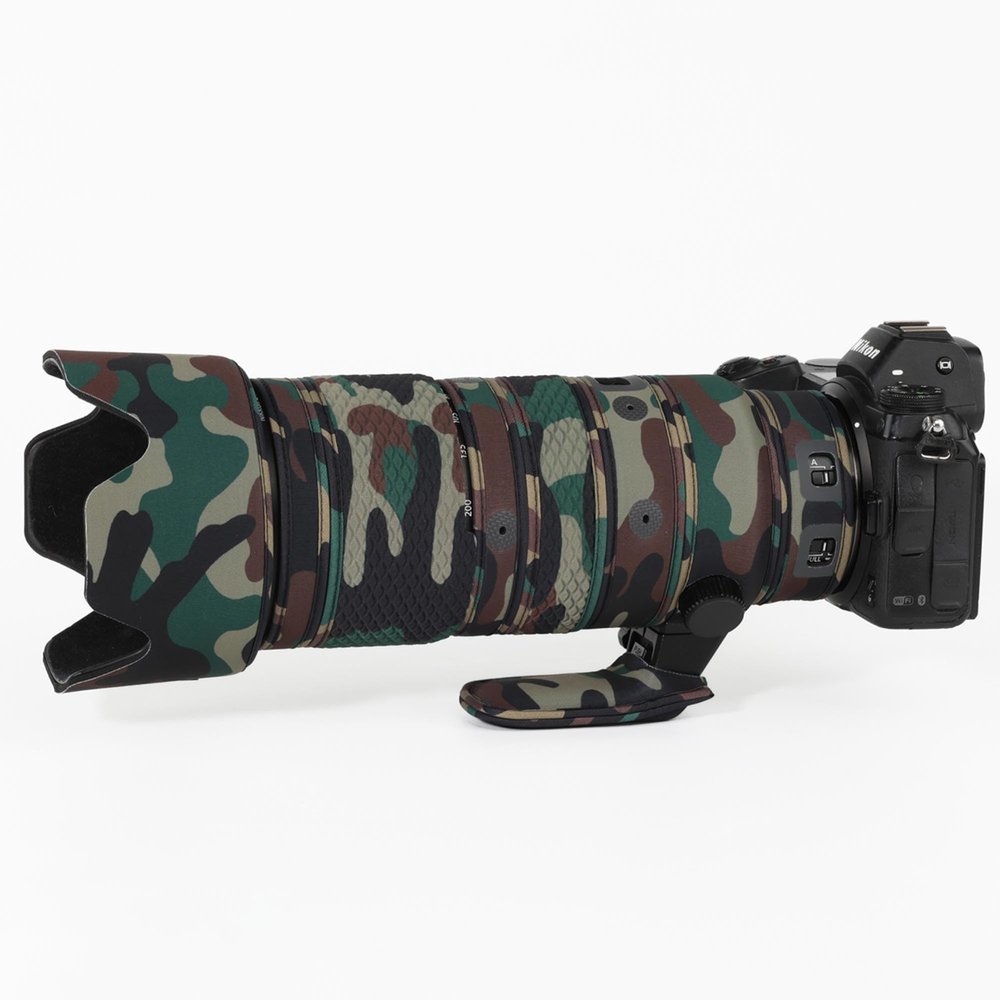CHASING BIRDS Lens Camouflage Waterproof Coat for Nikon Z 70-200mm f/2.8 VR S Rainproof Lens Protective Cover Version IV (Military Green Camouflage)