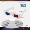 QIANCAIWANG 5 Pack 3D Paper Glasses for Movies, Blue and Red 3D Cardboard Glasses for TV, Films (5) view 2