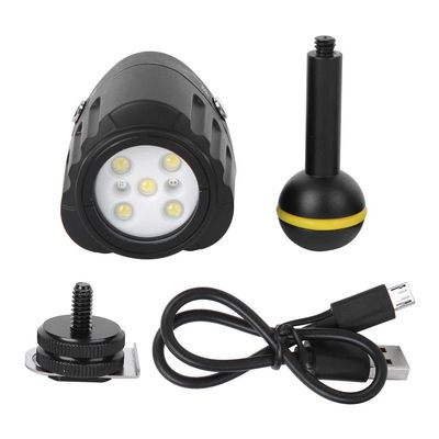 Diving Waterproof LED Fill Light for Camera Shooting, 40m Depth Resistance, High Brightness Chip for Vivid Pictures, PC110 and Aluminum Alloy Material, Strong and Durable,