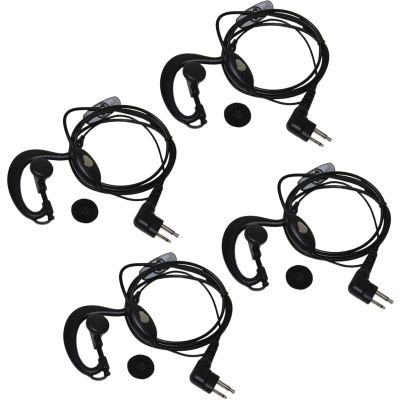 20 SECOND SOAP 4-Pack 2-Pin Headset Microphone for for Motorola ECP-100 EP-450 DTR410 DTR550