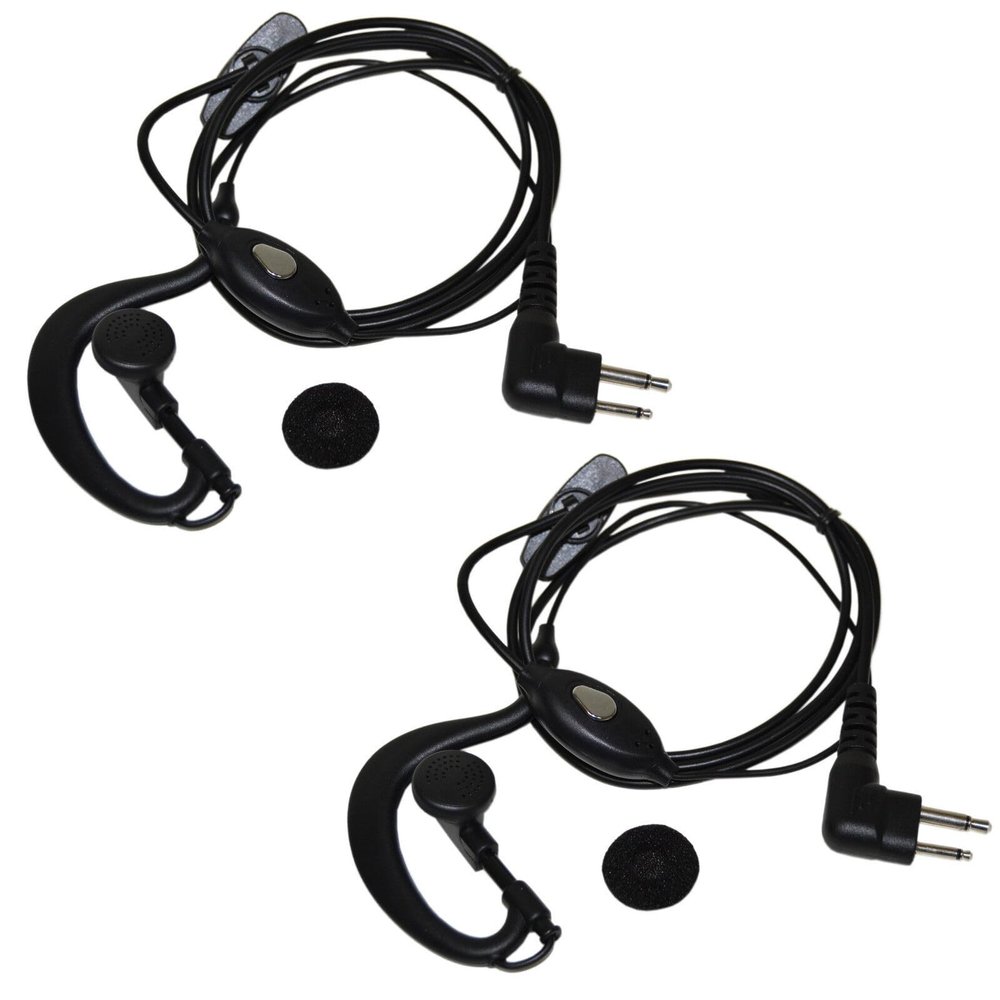 20 SECOND SOAP 2-Pack Headset PTT Microphone for for Motorola ECP-100 EP-450 DTR410 DTR550