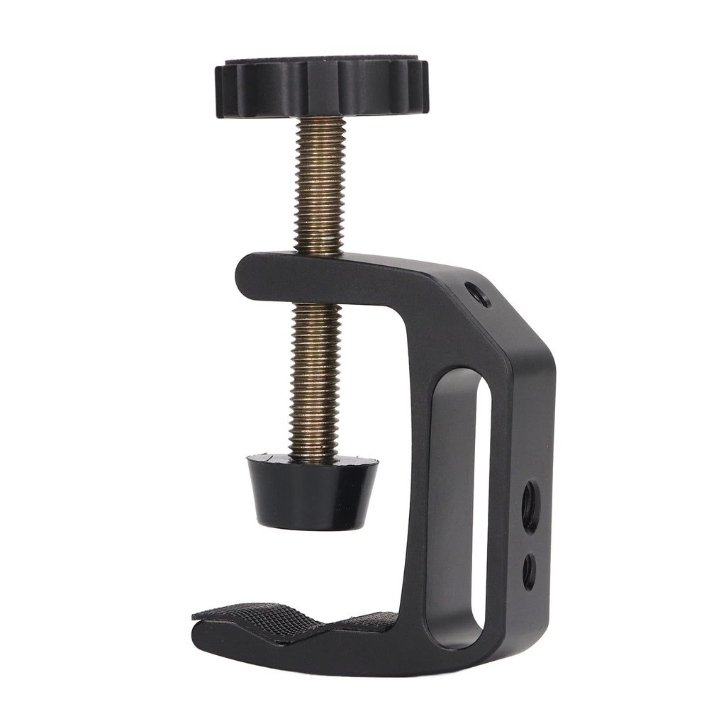 Cylindrical C Mount Aluminum Alloy Arm C Clamp Mount Camera Tripod 1/4" 3/8" Screw