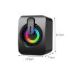 AsrMyjcx 2 Pieces USB Mini Speaker 2.0 Channel Compact Stereo for Desktop PC Office view 4