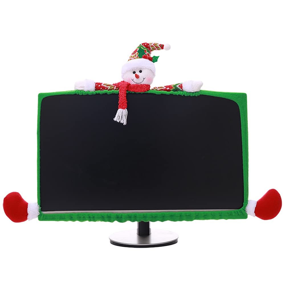 3D Christmas Cartoon 19-27 Inch Computer PC Display Frame Protective Case Cover (Nurnesyyckf4zm1xp-12)