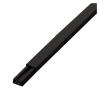 PVC Square Cable Trunking, Cable Concealer Kit, Self Adhesive Cable Raceway Floor, Cords Organizer Storage, Hiding Cord Cover for Office/Home(Black,12 * 7) view 1