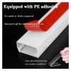 PVC Square Cable Trunking, Cable Concealer Kit, Self Adhesive Cable Raceway Floor, Cords Organizer Storage, Hiding Cord Cover for Office/Home(White,12 * 7) view 4