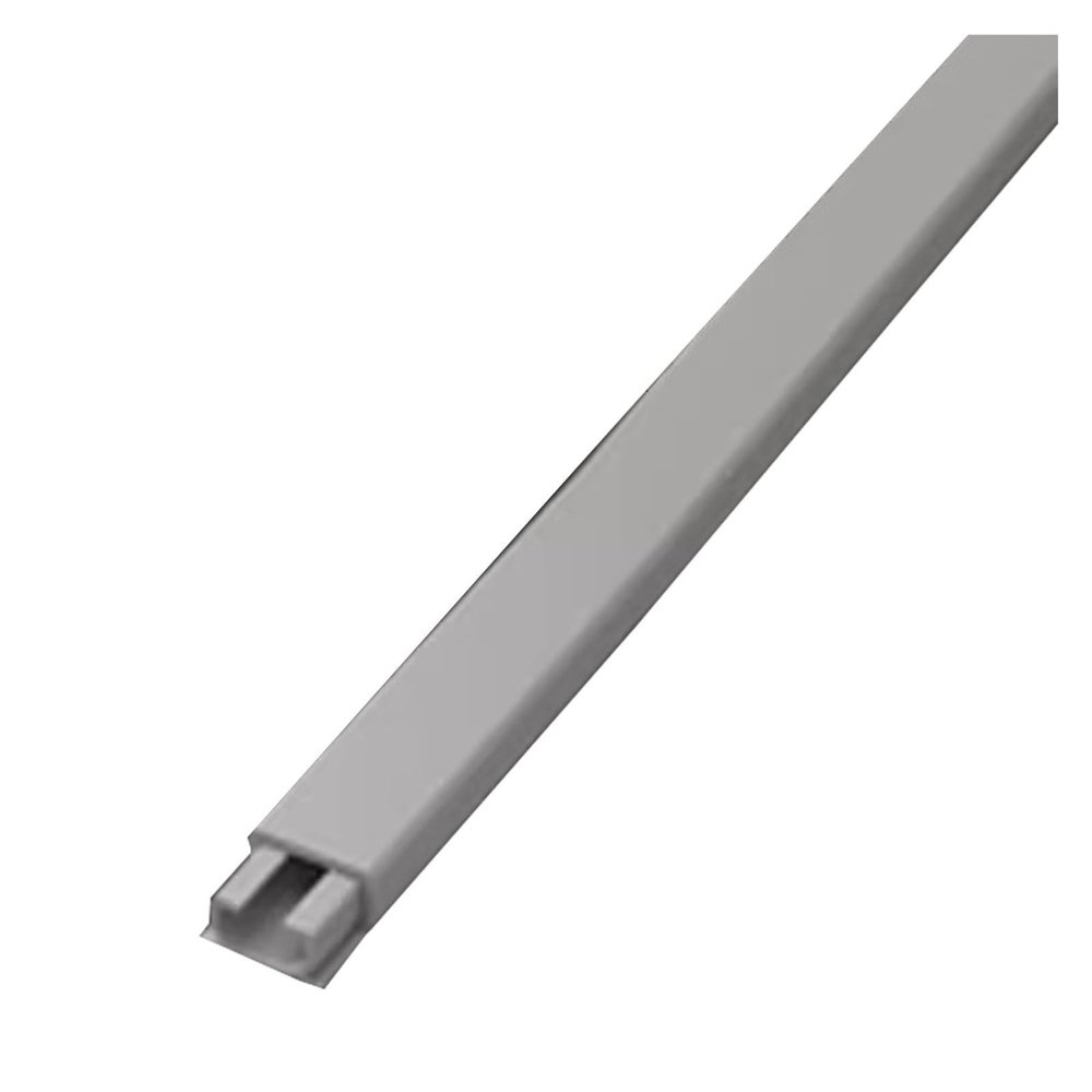 PVC Square Cable Trunking, Cable Concealer Kit, Self Adhesive Cable Raceway Floor, Cords Organizer Storage, Hiding Cord Cover for Office/Home(Gray,12 * 7)