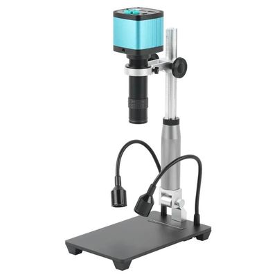 ZTBH Microscope Accessories Kit 48MP 4K 1080P 60FPS HDMI USB Industry Electronic Video Microscope Camera 1X-260X Zoom C-Mount Lens for Motherboard Detection Microscope Slides