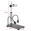 ZTBH Microscope Accessories Kit 48MP 4K 1080P 60FPS HDMI USB Industry Electronic Video Microscope Camera 1X-260X Zoom C-Mount Lens for Motherboard Detection Microscope Slides view 2