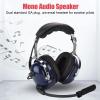 Xiuganpo Aviation Headset with Clear Hear Speakers, Noise Canceling Microphone, Foam Custom Fit Headband and Headset Bag for Student Pilots and Flight Instructors view 2