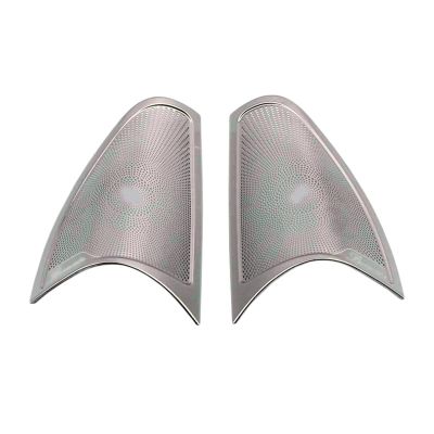 VNFEJEJR Stainless Steel Tweeter Speaker Cover Trim Fit for Benz C E Class GLC W213 W205 X253 Matte Car Door Audio Speaker Cover Door Audio Speaker Cover(for GLC C E Class-01)