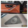 VNFEJEJR Fit for Mercedes Fit for Benz S-Class W223 2021 2022 2023 Car Accessories Door Speaker Cover Audio Sound Frame Loudspeaker Sticker Trim Door Audio Speaker Cover(Silver A-Logo-2PCS) view 4