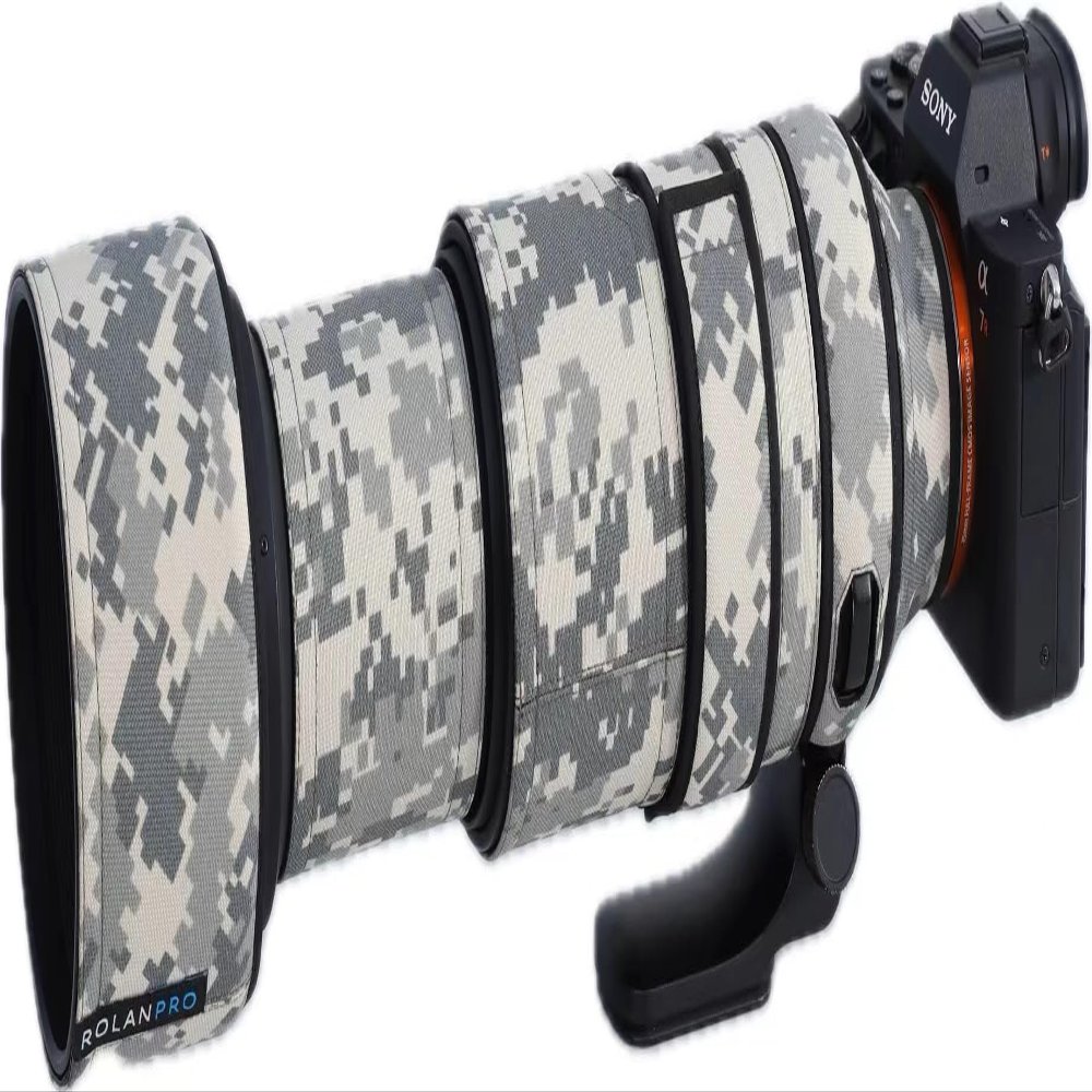Rolanpro Waterproof Lens Camouflage Cover for Tamron 150-500mm f5-6.7 Di III VC VXDA057 Rain Cover Lens Protection Sleeve Case-#UCP Gray camo Waterproof