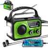 16000mAh/59200mWh Solar Crank Emergency Radio - Wireless NOAA AM/FM Weather Radio with USB-C/Type-C Charging, 3-Light Modes, SOS Alarm, Compass & Power Bank for Camping Survival Outdoor Emergencies view 1