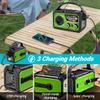 16000mAh/59200mWh Solar Crank Emergency Radio - Wireless NOAA AM/FM Weather Radio with USB-C/Type-C Charging, 3-Light Modes, SOS Alarm, Compass & Power Bank for Camping Survival Outdoor Emergencies view 3