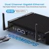 ESIMOER Industrial Mini PC Win 11, Mini Desktop Computer Core i5-10210U, 16GB RAM 256GB SSD, 2 RS232/422/485 COM, 2 HD DP 4K Triple Display, 2 LAN, 6 USB, GPIO, WiFi, BT 4.2, Micro PC Support Linux view 3