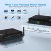 ESIMOER Industrial Mini PC Win 11, Mini Desktop Computer Core i5-10210U, 16GB RAM 256GB SSD, 2 RS232/422/485 COM, 2 HD DP 4K Triple Display, 2 LAN, 6 USB, GPIO, WiFi, BT 4.2, Micro PC Support Linux view 4
