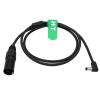 HangTon 12V Power Cable for Feelworld F7 Pro Blackmagic Video Assist Atomos Ninja V Shogun Flame Monitor, XLR 4 Pin to DC Barrel 5.5x2.5mm 1m view 3