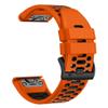 BEFIA 22mm Quickfit Watch Band for Garmin Fenix 5 6 7 Pro Solar Forerunner 935 745 965 955, 22 Breathable Wristband Strap Orange Black view 1