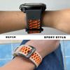 BEFIA 22mm Quickfit Watch Band for Garmin Fenix 5 6 7 Pro Solar Forerunner 935 745 965 955, 22 Breathable Wristband Strap Orange Black view 3