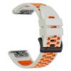 BEFIA 22mm Quickfit Watch Band for Garmin Fenix 5 6 7 Pro Solar Forerunner 935 745 965 955, 22 Breathable Wristband Strap Fog Gray Orange view 1