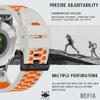 BEFIA 22mm Quickfit Watch Band for Garmin Fenix 5 6 7 Pro Solar Forerunner 935 745 965 955, 22 Breathable Wristband Strap Fog Gray Orange view 4