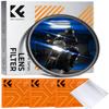 K&F CONCEPT 77mm Blue Streak Lens Filter Rotating Circular Anamorphic Lens-Optical Glass Style Blue Streak Special Effect Filter 2mm Spaced Streaks for Camera Lens (K-Series) view 1