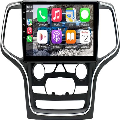 Car Stereo Radio Android 13 with CarPlay Wireless & Android Auto Double Din fits Fit for GrandCherokee 2014-2022, Touchscreen Player Radio with Backup Camera,Bluetooth,WiFi,GPS,FM Radio,2G+32G