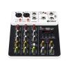 PGNEX Debra V4 4 Channels Audio Mixer With 48V Phantom Power Delay Repaeat Effect For Sound Mixing Console PC Recording view 1