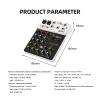 PGNEX Debra V4 4 Channels Audio Mixer With 48V Phantom Power Delay Repaeat Effect For Sound Mixing Console PC Recording view 2