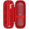 Supmay Hard Carrying Case for Beats Pill - Wireless Bluetooth Speaker, Wireless Portable Speaker Protection Case with Mesh Pocket for Charging Cables, Red view 1