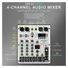 PGNEX 4-Channel Audio Mixer, ARVOMIC DJ Mixer with Audio Interface, Function, 16 DSP Effects, and 3-Band EQ (ARMX-4) view 3