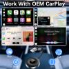 CarPlay Wireless Adapter for iPhone 16 Pro Max 15 Plus 2024, Bluetooth CarPlay Adapter for Apple iPad, Plug & Play USB/USB C Wired to Wireless Car Adaptor Dongle Convert for Car with OEM CarPlays view 2