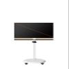 LKBEJMYY 24""-43"" TV Cart White Monitor Screen Floor Stand Lift Wheels Swivel Stand LED LCD Display Low Height TV Table SC50200(SC50200-W-Wheel) view 1