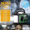 Solar Emergency Crank Radio with 16000mAh Power Bank - NOAA Weather Alert, Hand Dynamo, AM/FM Portable Radio, Bright Flashlight & Phone Charger for Power Outages, Camping, Survival Kits (Dark Green) view 3