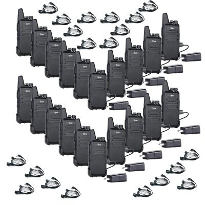 20 Pack TIDRADIO TD-M8s Radios Walkie Talkies Long Range Two Way Radio Rechargeable License-Free Small Walkie Talkies with earpiece and mic for Adults School Church Restaurant Business Office