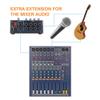 PGNEX Mini Audio Mixer Portable Switchable Stereo 4 & Mono 8 Channels Microphone DJ Controller view 2