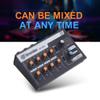 PGNEX Mini Audio Mixer Portable Switchable Stereo 4 & Mono 8 Channels Microphone DJ Controller view 4