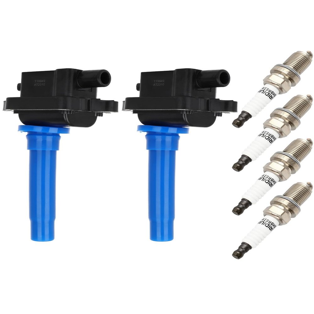 ECCPP Ignition Coil Coils&iridium Spark Plugs UF283 for Kia Sportage 1995-2002 L4 2.0L 2+4