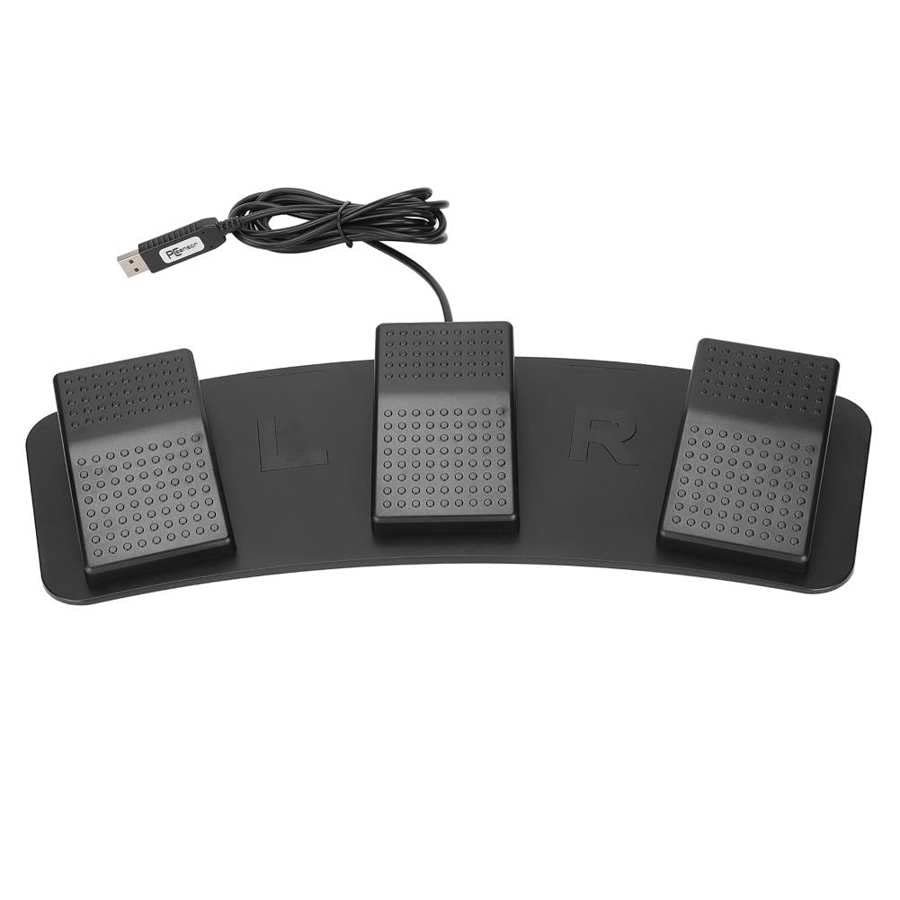 PGNEX Triple Foot Switch Pedal Triple Foot Pedal Multifunctional for Zooming for Factory Testing for Playing games