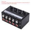 PGNEX Stereo Mini Mixer Passive Audio Signal Controller 4 Channel Hub for Outdoor Performancemore anti interference good sound quality view 3