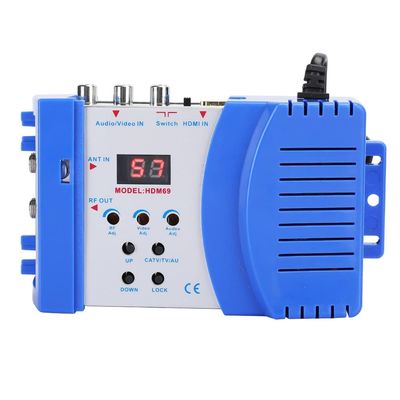 PGNEX Digital RF -compatible Modulator AV to RF Converter VHF UHF PAL Standard TV Modulator Satellite Receivers plug and play EU