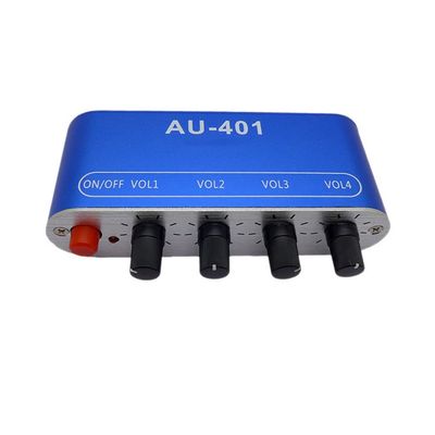 PGNEX 4 Ways Stereo Mixer Board Audio Source Reverberator Driver headphone amplifier Mixing Board DIY Four inputs output(D)