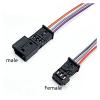 3 Pin Stereo Connector Wiring Harness Tweeter Atmosphere Light Treble Pigtail Fit Compatible 1-968700-1 1C0973119B(3P Female,1Pc) view 3
