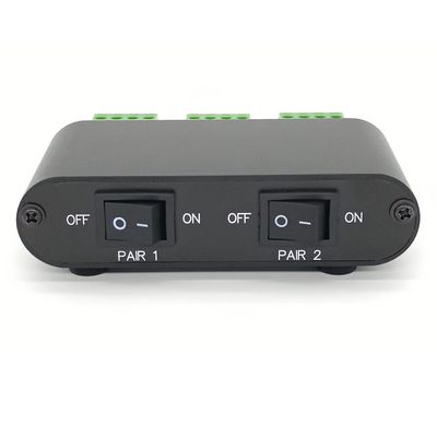 PGNEX (P21) 2-Way audio stereo Speaker selector Switcher Box, Combiner Multi Zone A B Speaker Switch Distribution Controller Box