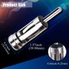 2PCS DIN to ISO Car Antenna Adapter, DIN Male to ISO Female Radio Aerial Antenna Connector, Car Stereo Adapter for Vehicle Audio Radio Head Unit Stereo Receiver view 2
