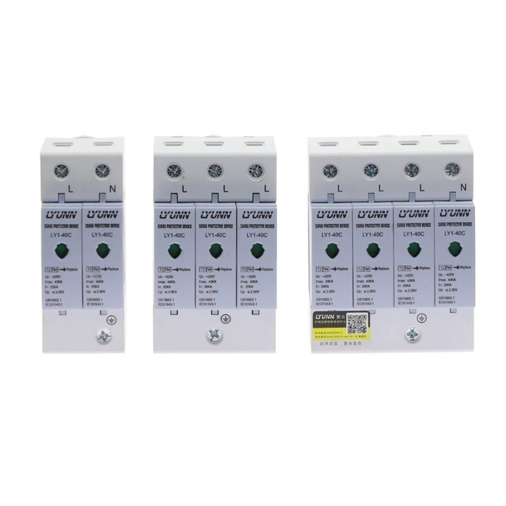 QLWAHK 2P/3P/4P 20KA~40KA 420V House Surge Protector Protection Protective Low-voltage Arrester Device(Compatible)