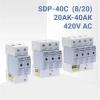 QLWAHK 2P/3P/4P 20KA~40KA 420V House Surge Protector Protection Protective Low-voltage Arrester Device(Compatible) view 2