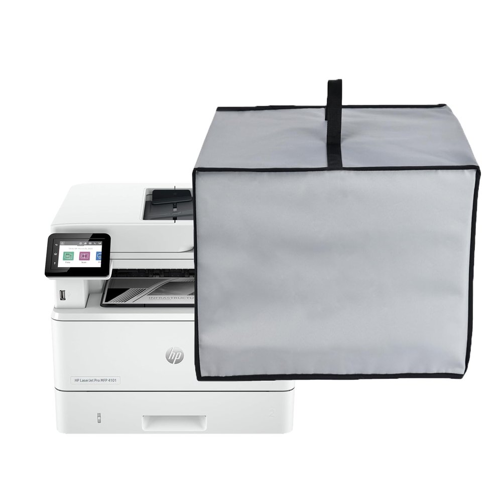 Printer Cover Anti-Static Heavy Duty Heat-resistant Waterproof Dust Protective Printer Cover Case for HP LaserJet Pro MFP 4101fdw Wireless Printer/HP LaserJet Pro MFP 3101sdw/3101fdw Printer (Grey)